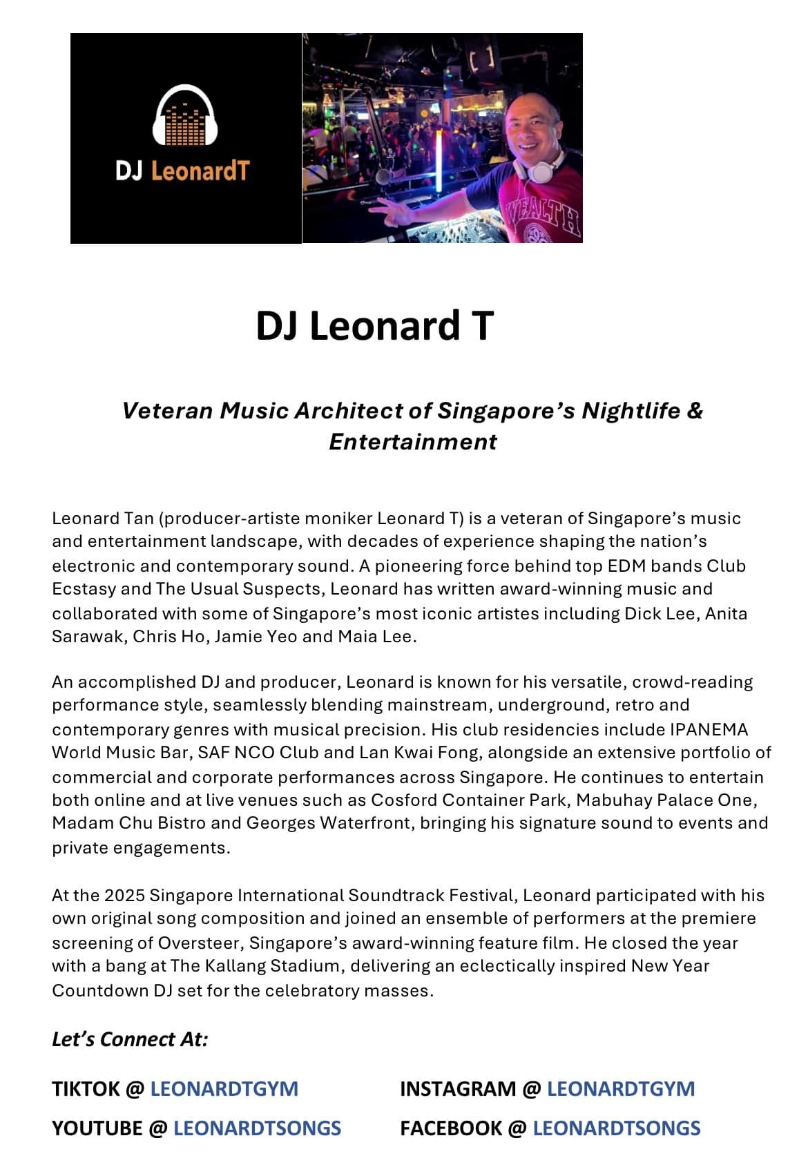 DJ Leonard T Music Services photo 1